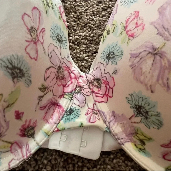 Secret Treasures 52469 Women Floral Light Lined Back Smoothing T Shirt Bra 40DDD - Picture 9 of 13